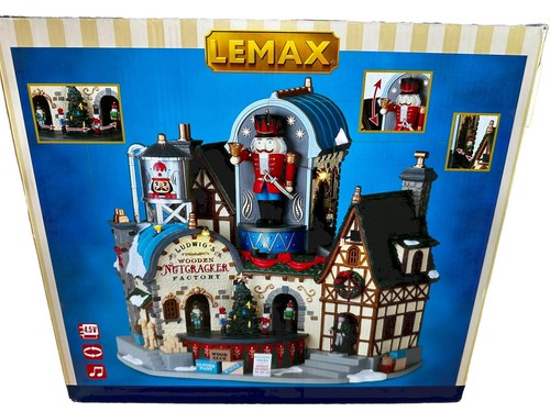 Lemax 95463-UK Caddington Village Sights & Sounds: Ludwig's Wooden Nutcracker Factory