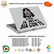 Star Wars The Force WI-FI Sticker Notebook Tablet Sticker PVC Cropped Black White