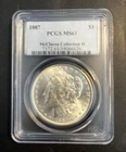1887 Morgan Silver Dollar MS61 McClaren Collection II PCGS