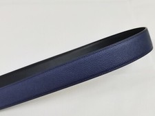 32mm Belt Reversible Leather Customized Replacement Belt Strap Navy Epsom/Black