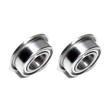 H R Racing HR305 Bearing Set Flanged Chrome Steel 1/8x1/4x7/64 2 1:24 Slot Car