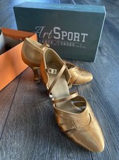 Ray Rose Smooth Ballroom Dance Heels 2.5 w/ 2.5  Flare Flesh Satin - 104A Nevada