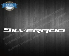 Windshield Banner Decal Sticker For Chevrolet SILVERADO Chevy 20" x 2.5"