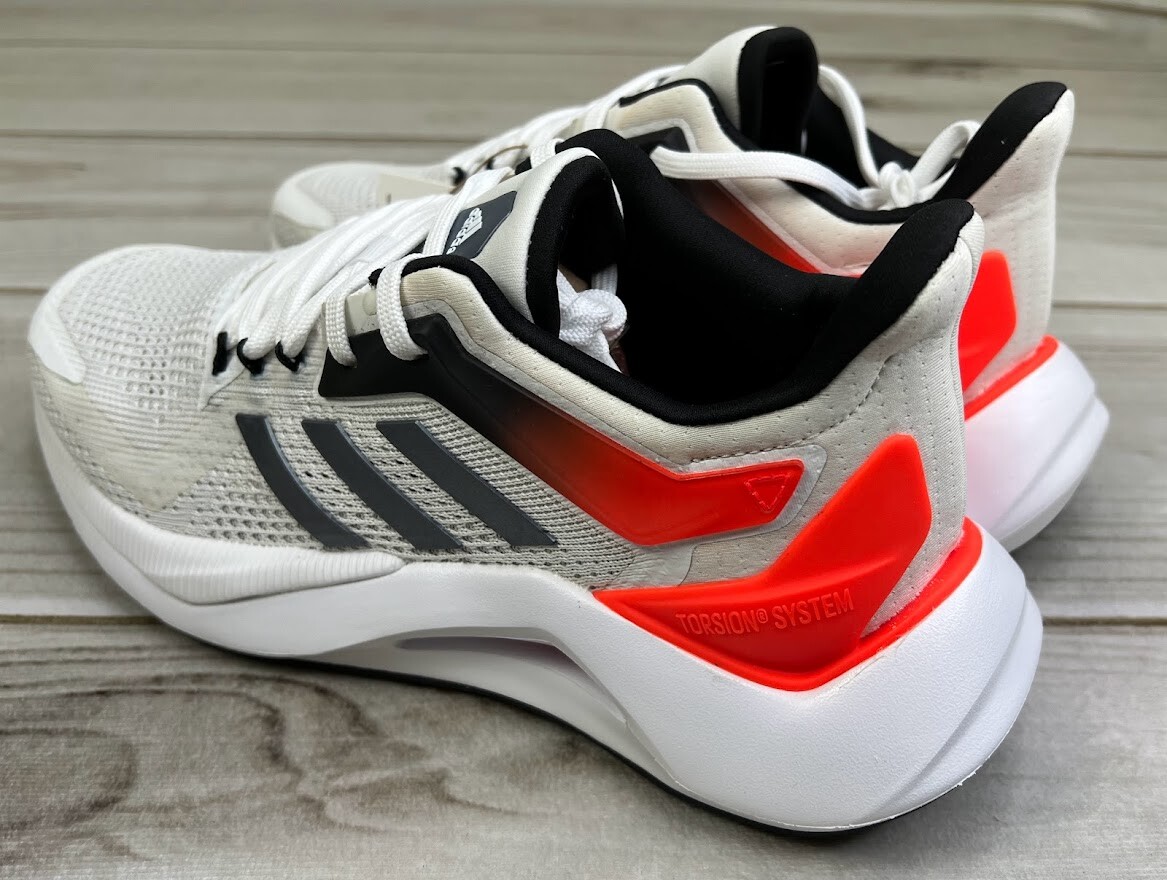 れんれん New Adidas Men's Running Alphatorsion 2.0 Shoes White Black