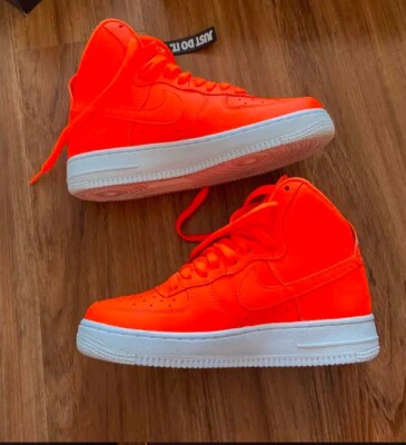 NIKE AIR FORCE 1 HIGH LV8 (GS) ''JUST DO IT'' SZ 5.5 WOMENS SZ 7.0 AV7951-800]