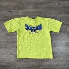 Vintage Y2K Girls Soccer T Shirt Womens Extra Large Funny Girly Sports Glitter