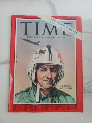 Time Magazine April 23, 1965 Vol 85 No. 17 Air Force Pilot Risner