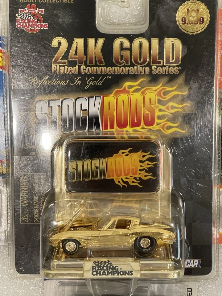 Chevy Corvette Chapado en Oro 24k Serie Conmemorativa NASCAR +12 Veterinarios Adicionales!! Foto 2 de 4