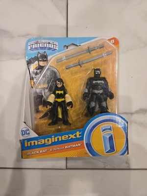 Imaginext DC Super Friends BLACK BAT & NINJA BATMAN 3'' Action Figure 2-PACK