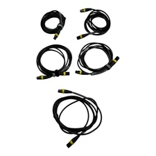 Accu-Cable DMX Low-Cap Shielded Control Cables 22 AWG, 1-Pair, Lot of 5