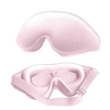 Sleep Mask for Women Man, 100 Light Blocking Eye Mask for Side Sleeper, 3D S...