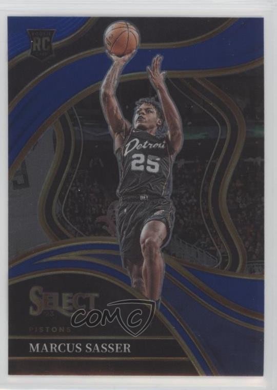 2023-24 Panini Select Courtside Blue Marcus Sasser #292 17ko