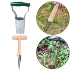 1Pcs Hand Dibber Galvanized Bulb Planter Trendy Garden Tool Planting Flowers