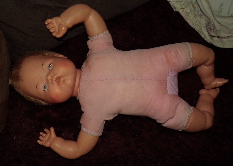 Vintage Ideal 20" Thumbelina Fixer Upper Baby Doll