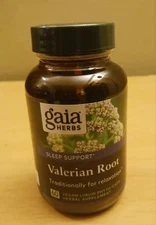 Gaia Herbs VALERIAN ROOT 60 Vegan phyto-caps Sleep Support Relaxation 03/2027