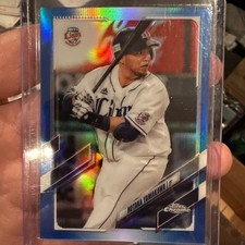 2021 Topps Chrome NPB - Hotaka Yamakawa #205 Blue Refractor /150 (RC)