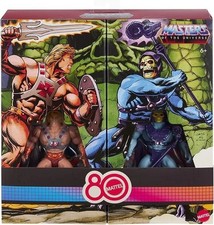 He Man & Skeletor 2 Pack Origins 80th Anniversary Retro Mattel Masters Universe