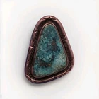 Navajo Chrysocolla Sterling Silver Handmade Large Men's Size 10 Vintage Ring