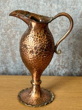 Arts & Crafts Hammered Copper jug 14cm
