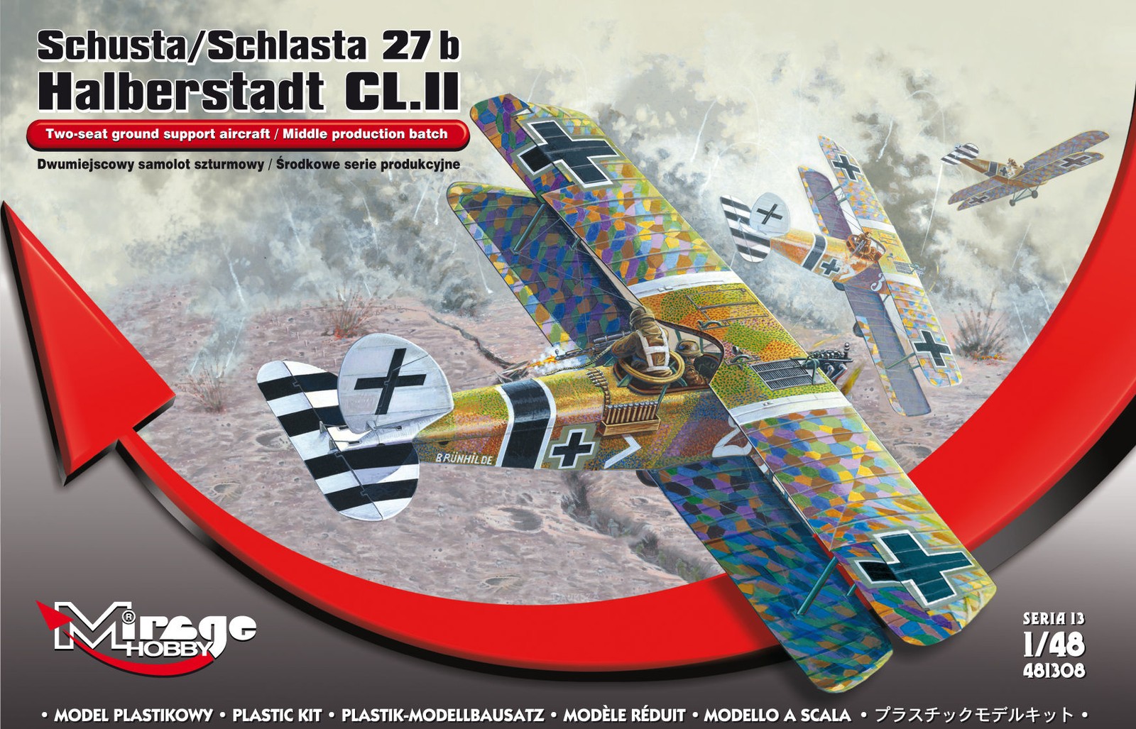 Mirage Hobby 481308 - 1:48 Schusta/ Schlasta 27b Halberstadt CL.II