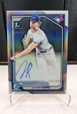 2024 Bowman Draft 1st Johnny King #/499 Refractor Auto Blue Jays🔥 