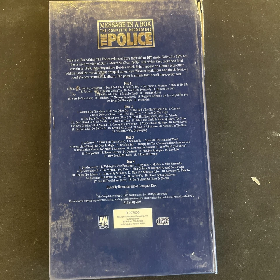 Message in a Box: The Complete Recordings [Box] by The Police (CD, Sep-1993,... - Image 2 of 4