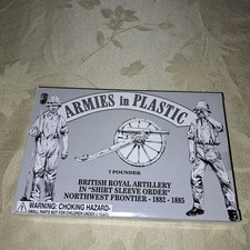 ARMIES IN PLASTIC 5563 7 Pounder British Royal Artillery Northwest Frontier, NIB