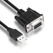 MEIRIYFA USB to RS-232 DB9 Female Serial Adapter Cable, USB 2.0 Male to RS232 Co