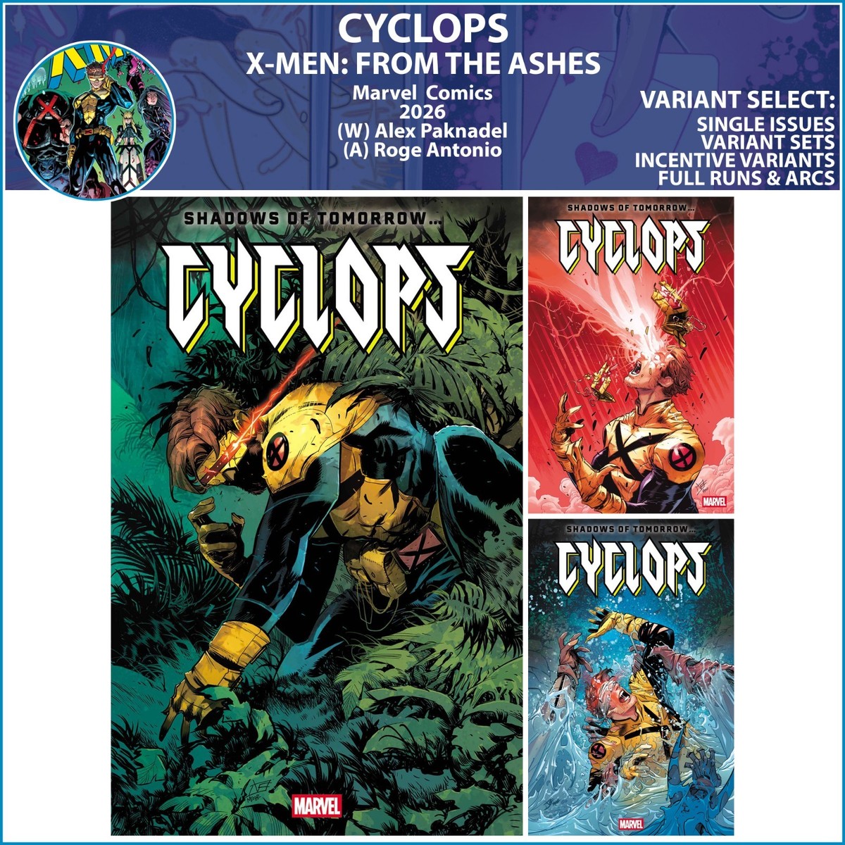 Cyclops (2026) #1 2 3 Marvel Comics X-Men COVER SELECT | eBay