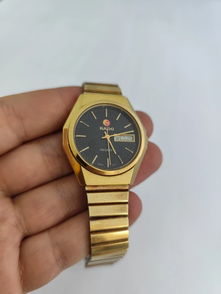 Reloj Rado President Vintage Ref 636.3211.2 Esfera Negra OFERTA Foto 4 de 4