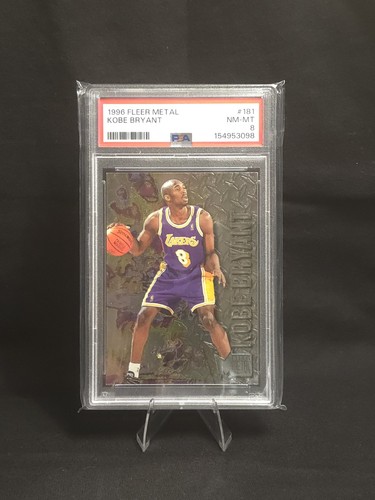 1996 Fleer Metal #181 (PSA 8) Kobe Bryant Rookie Card RC