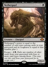 Light Play x 1 Nethergoyf - Foil - Prerelease Promo Modern Horizons 3 Variants