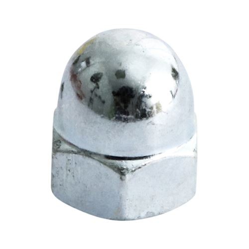 TIMCO Hex Dome Nut DIN 1587 - BZP M10 Silver Pack 100