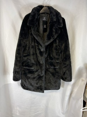 Relish Noless Faux Fur Coat Size M Black New with Tags