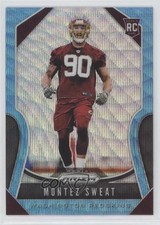 2019 Panini Prizm Rookies Blue Wave Prizm 16/199 Montez Sweat #391 0f4i