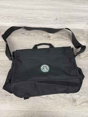 Rare Starbucks Coffee Promo Messenger/Laptop Bag Leed s 7600-25BK- Black