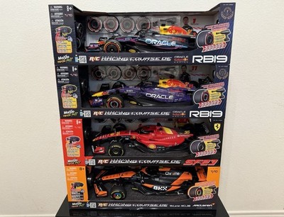 Set Of 4 Maisto Tech 1:10 R/C Formula 1 Racing RB19 Red Bull Ferrari Mclaren