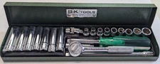 Vintage S-K  1/4" drive 21 piece socket set deep & shallow USA