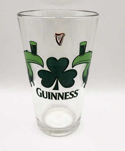 GUINNESS St. Patricks Day Beer Glass Green Toucan Shamrock Ad#3