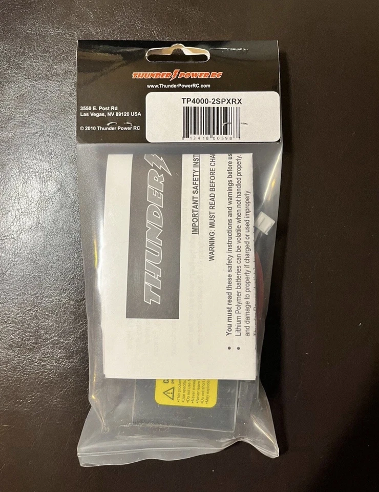 Thunder Power TP4000-2SPXRX 2s ProliteRX Lipo Battery - Image 2 of 2