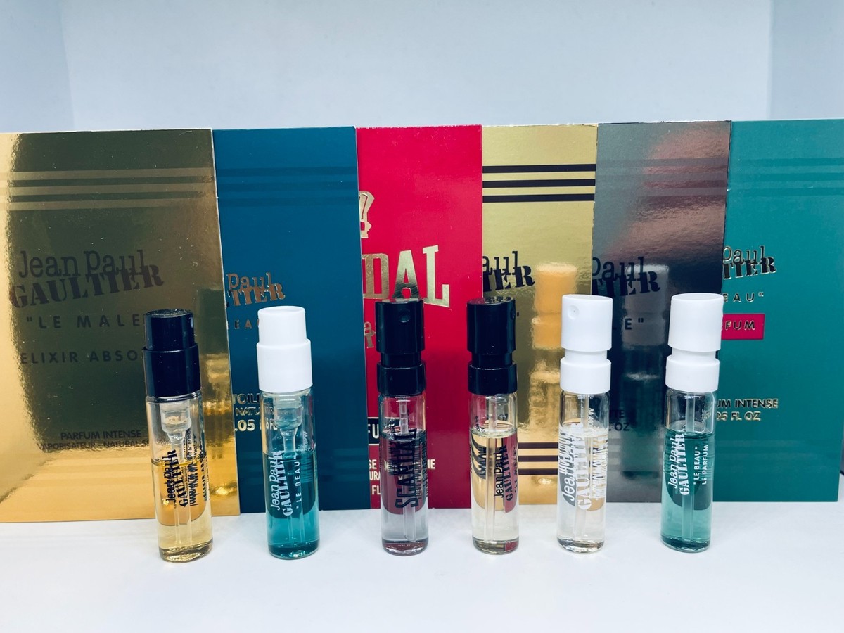 Jean Paul Gaultier Men Cologne Collection Sample Spray Vial 6pc