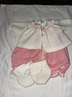 Vintage Cabbage Patch Kids/Doll Clothing Pink Bubble Romper Set (264)
