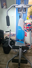 York Fitness Home Gym Multi-Gym Lat Pull Down Adjustable Blue/Grey