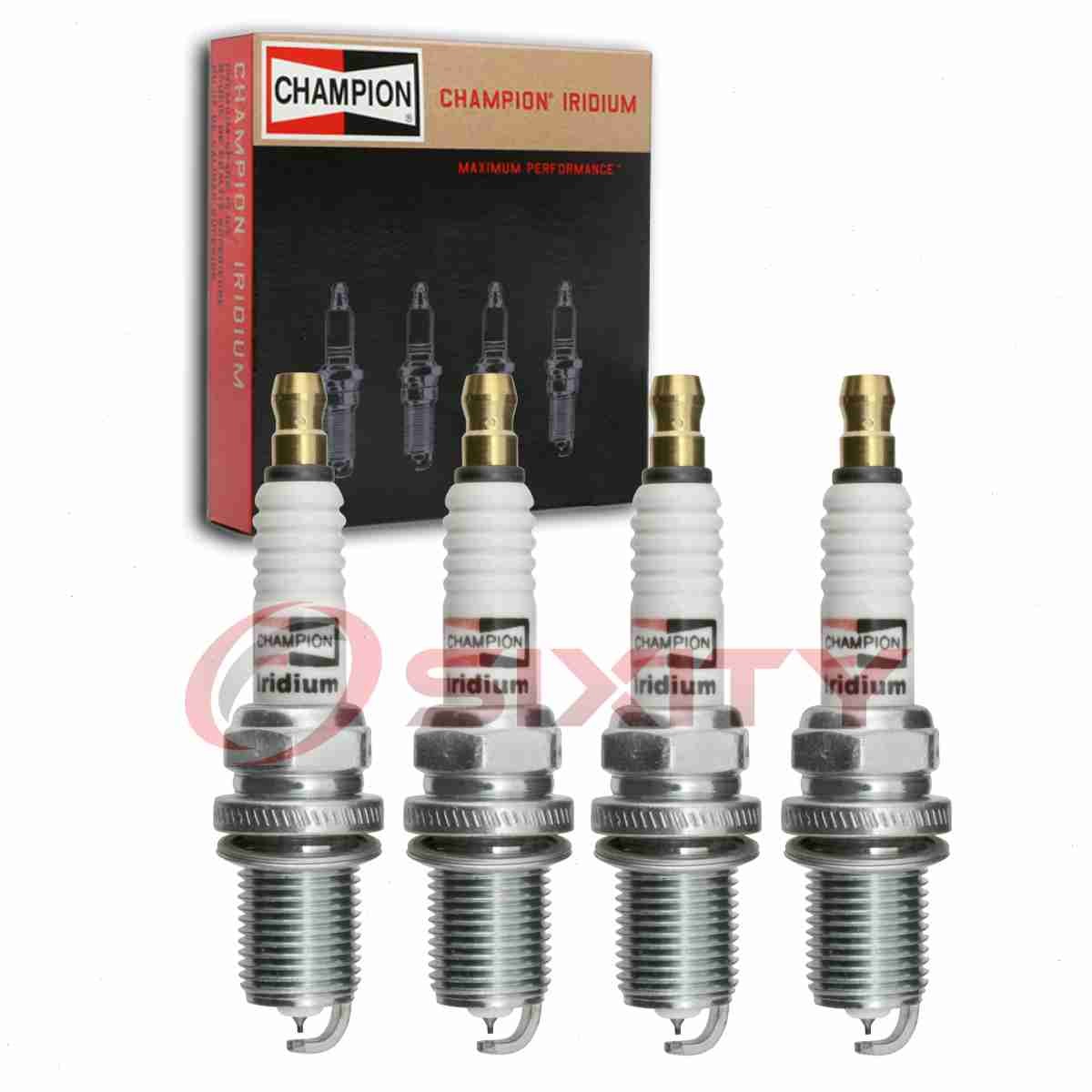 4 pc Champion Iridium Spark Plugs for 2008-2010 Mitsubishi Lancer 2.0L L4 az
