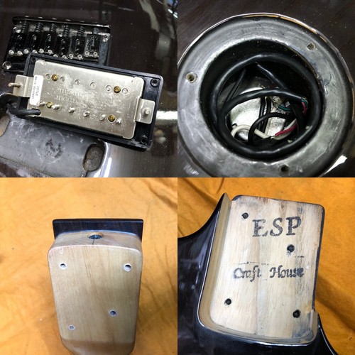 ESP Orden Personalizada Transparente Negro 1989 Usado Cuerpo de Ceniza Cuello de Arce con Estuche Rígido - Imagen 9 de 11