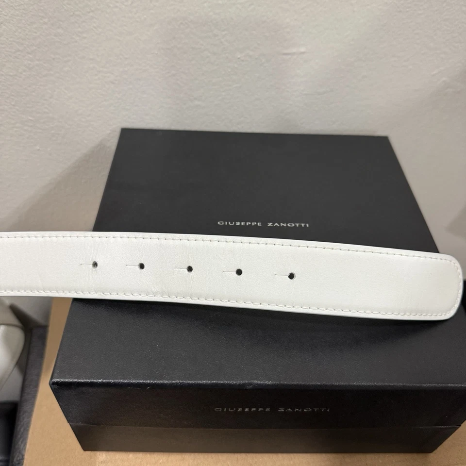 Cinturón Giuseppe Zanotti Hombre Blanco $495 Foto 4 de 4