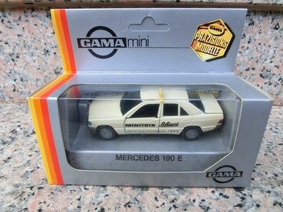 GAMA mini 1117 Mercedes Benz 190 E TAXI Modellauto 1:43 Präzisionsmodelle