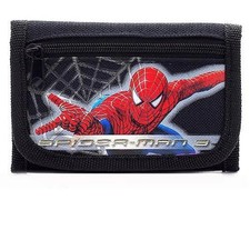 Marvel Comics Spider-Man Kids Hero Black Trifold Wallet