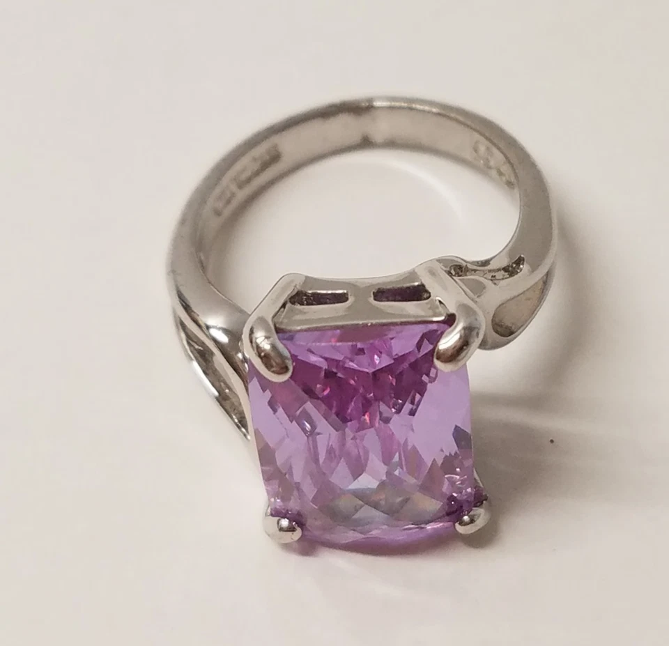 Juego de aretes y anillos colgantes púrpura joyería Premier Designs plata de ley 3704 Foto 4 de 4