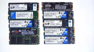 [ BULK LOT of 10] M.2 1TB SSD SAMSUNG HYNIX SANDISK TOSHIBA WD